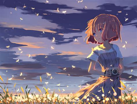 Anime Girl Looking Away