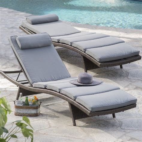 Coral Coast Sola All-Weather Wicker Adjustable Chaise Lounge - Set of 2 ...