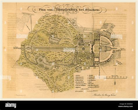 Mapa de nymphenburg fotografías e imágenes de alta resolución - Alamy