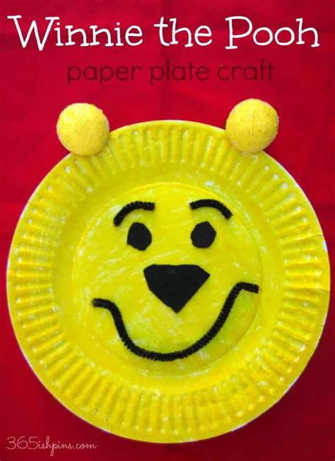 Winnie the Pooh Paper Plate Craft - Simple and Seasonal