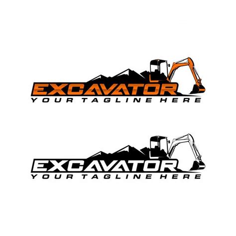 Premium Vector | Excavator logo template | Excavator logo, Logo ...