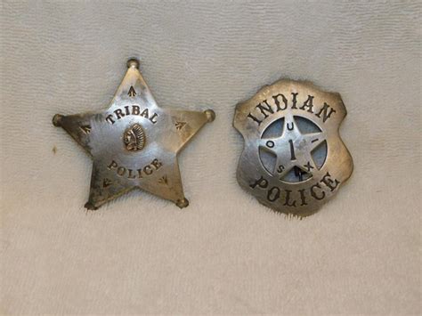 Vintage Tribal Police Badge & Indian Badge