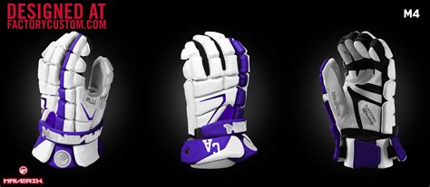 Cushing Academy Custom Maverik Rome Lacrosse Gloves | Bar Down Lacrosse