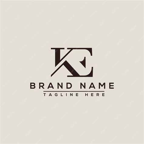 Premium Vector | Ke logo design template vector graphic branding element.