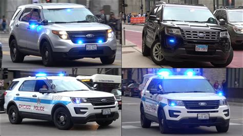 Chicago Police cars responding and Law Enforcement activity - YouTube