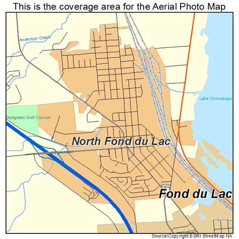 Aerial Photography Map of North Fond du Lac, WI Wisconsin