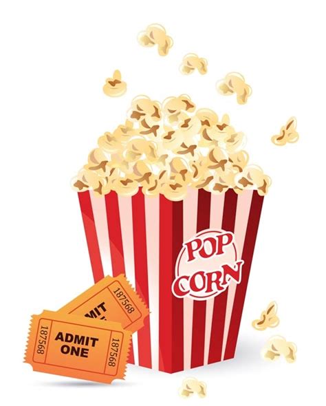 movie and popcorn clipart - Clip Art Library