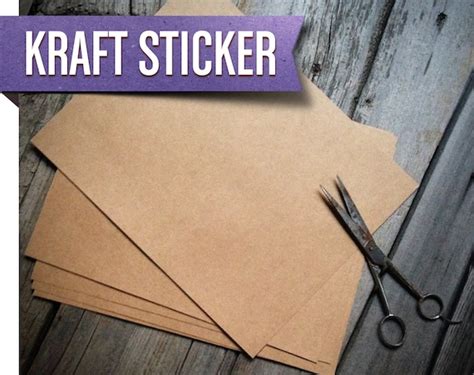 Kraft Paper Labels Natural Kraft Sticker Paper by SmithAndCoxCo