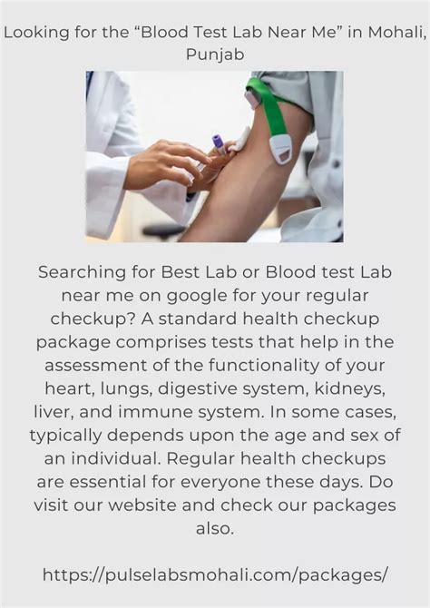 PPT - Looking for the “Blood Test Lab Near Me” in Mohali PowerPoint ...