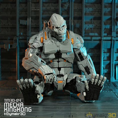 Download Mecha King Kong not Mechanikong stl files | Toymakr3D