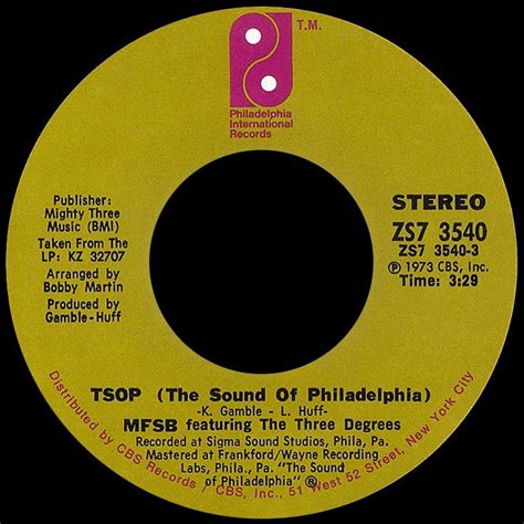 MFSB ~ TSOP (The Sound Of Philadelphia) 1973 Disco Purrfection Version ...