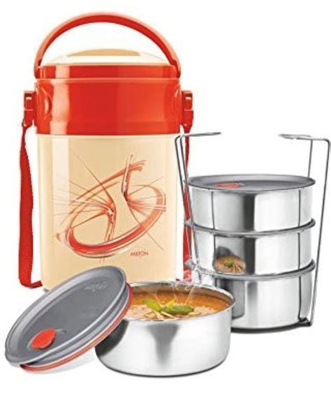 MILTON Odyssey Deluxe 4 Tiffin Box 4 Containers Lunch Box (1480 ml, Thermoware) at Rs 799/piece ...