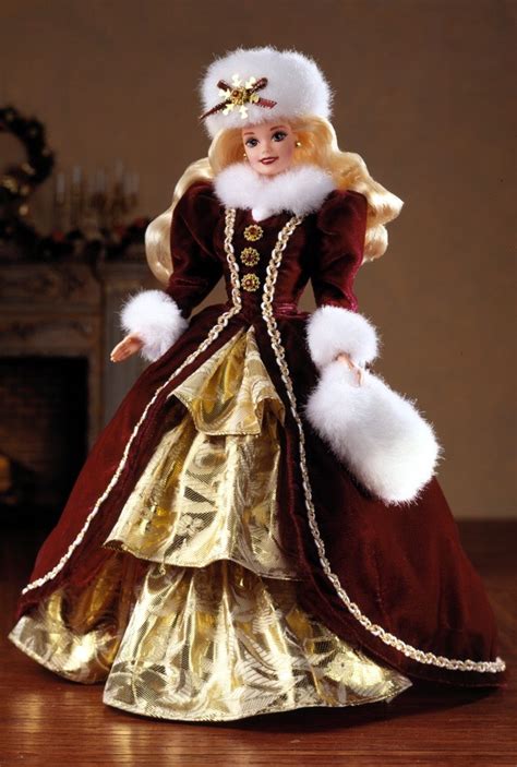 1996 Happy Holidays Barbie | Happy holidays barbie, Holiday barbie dolls, Barbie dress