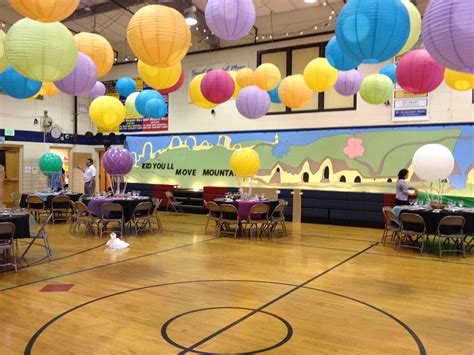 Decorated our school gym with the theme Oh, the Places You'll go! Pre School Graduation Ideas ...