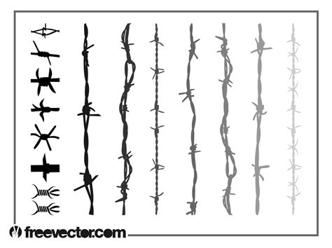 Barbed Wire Vectors Vector Art & Graphics | freevector.com