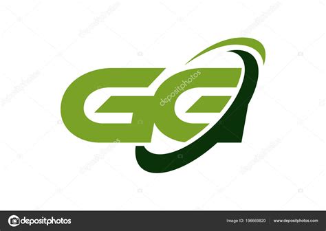 Logo Swoosh Ellipse Green Letter Vector Concept — Stock Vector © depositvectors #196669820