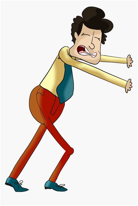 Clipart Cartoon Man Pushing - Push Clipart Png, Transparent Png , Transparent Png Image - PNGitem