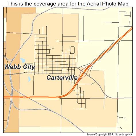 Aerial Photography Map of Carterville, MO Missouri