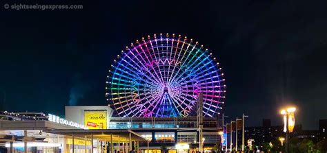 Tempozan Giant Ferris Wheel at Night - Osaka, Japan