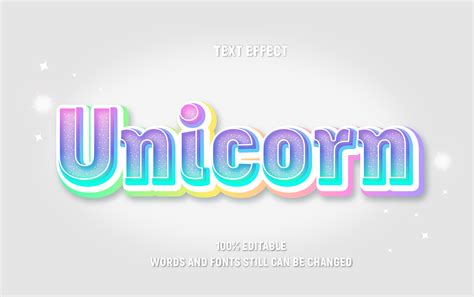 Rainbow colored editable text with sparkles 1179068 Vector Art at Vecteezy