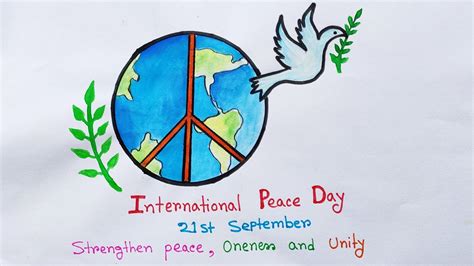 International peace day drawing | Peace day drawing | World peace day ...