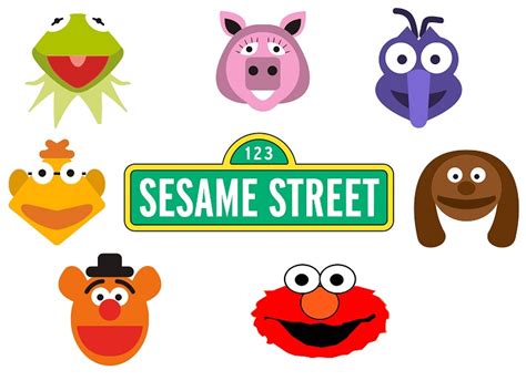 Animal Sesame Street SVG