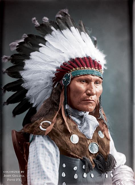 Rare Colorized Native American Images From The Past