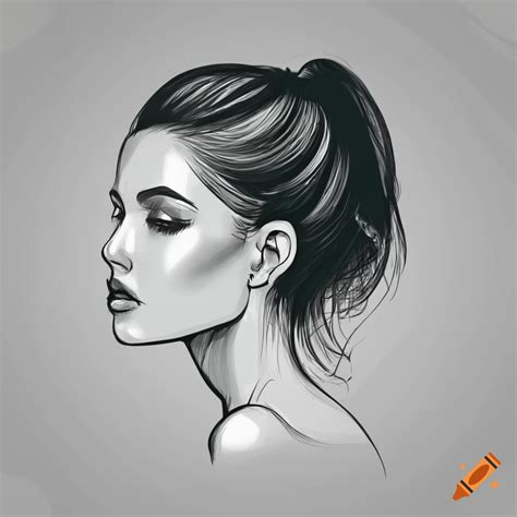 Vector art side profile on Craiyon