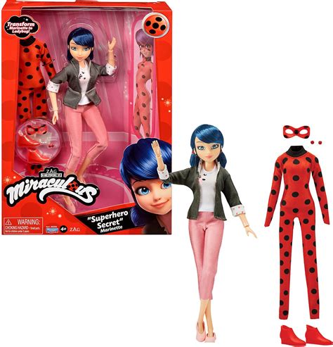 Buy Miraculous Ladybug Superhero Secret Fashion Doll Ladybug | Marinette Costume Change Ladybug ...