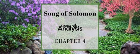 Song of Solomon - Chapter 4 - Poem Analysis