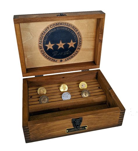 Custom Military Challenge Coin Display Case - Coin Holder Rack