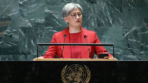 Penny Wong pushes UN Security Council for timeline on declaration of ...