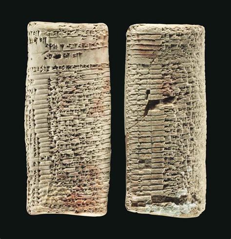 TWO OLD BABYLONIAN CLAY CUNEIFORM TABLETS , REIGN OF KING RIM SIN I OF LARSA, CIRCA 1758-1699 B ...
