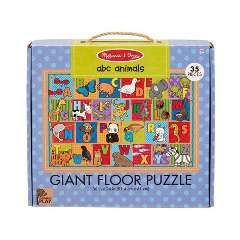 Melissa & Doug Natural Play Floor Puzzle - ABC Animals | Melissa And ...