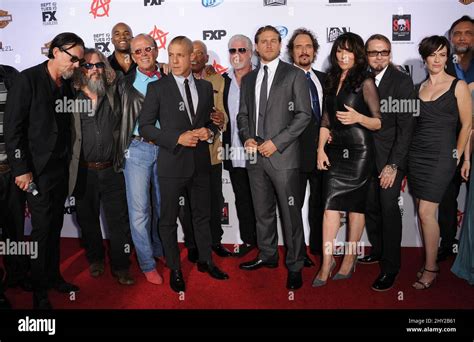 Sons of Anarchy cast attends the season six premiere for Sons of Anarchy Stock Photo - Alamy