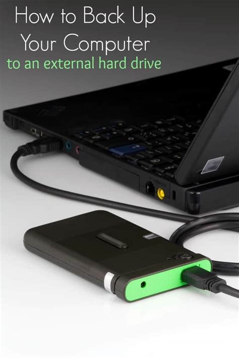 How to Back Up a Computer on an External Hard Drive