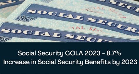 Social Security COLA 2024 - 8.7% Increase in Social Security Benefits ...