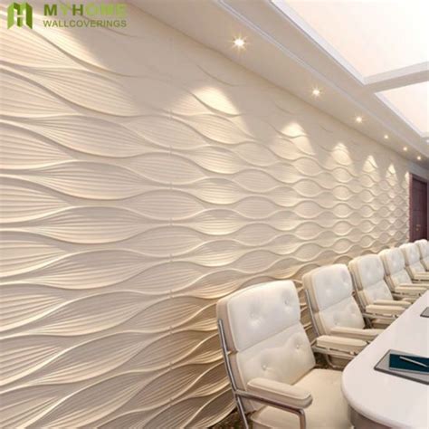 Interior Decoration Wall 3D PVC Wall Panel with Waterproof - China 3D ...