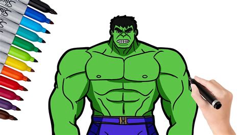 🔴How to Draw Hulk -🌟 Easy Step by Step Hulk Drawing - YouTube