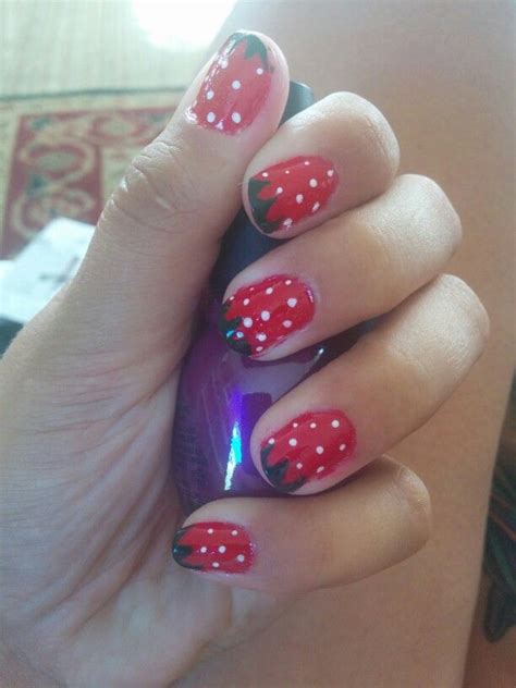 Strawberry nails | Nails, Beauty, Strawberry