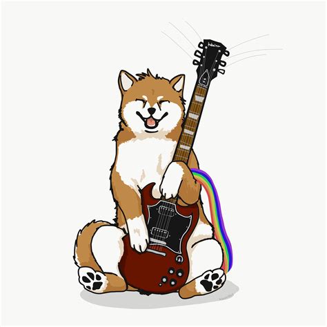 Shiba Inu with Instrument :: Behance