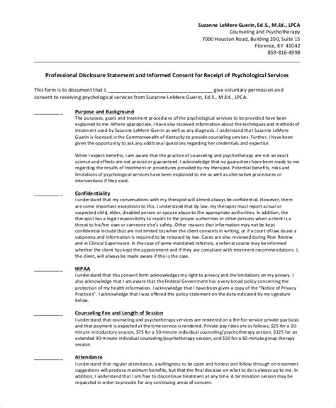 FREE 9+ Sample Informed Consent Forms in PDF | MS Word