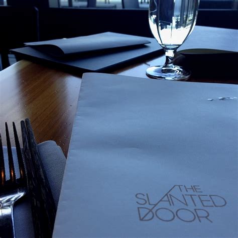 Slanted Door menu 1 - The Culinary Cellar