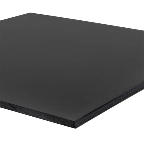 Raw Materials HDPE SHEET BLACK 1/4" x 24" x 24" High Density Polyethylene Business