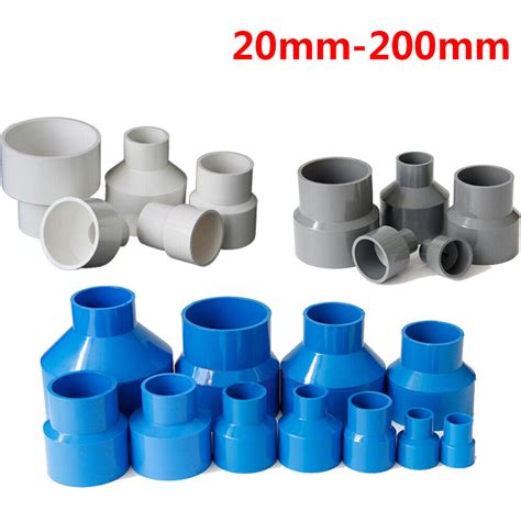 PVC Reducing Pipe Fitting Concentric Reducer Connector Socket Coupling 20-200mm | eBay