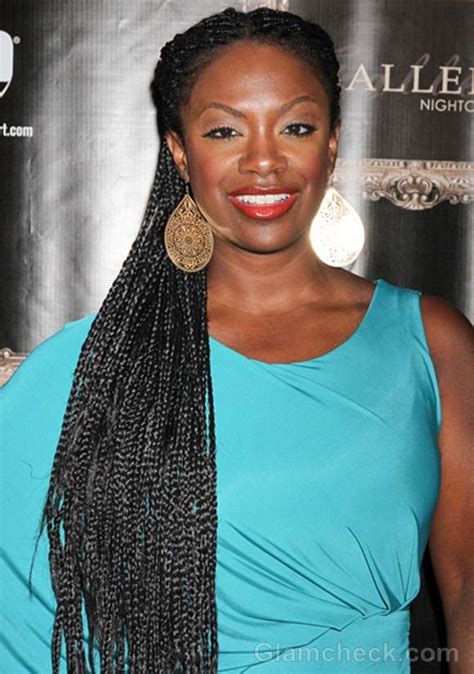 Celeb Hairstyle: Kandi Burruss Rocks Long Skinny Braids