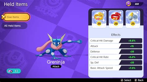 Best Build For Greninja In Pokemon Unite