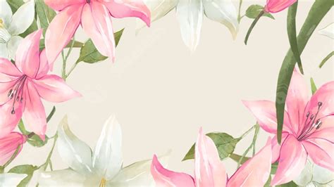 Clean White Nature Simple Floral Flowers Powerpoint Background For Free ...