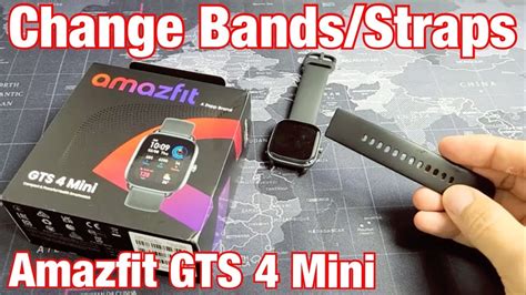 Amazfit GTS 4 Mini: How to Change Wrist Bands / Straps - YouTube