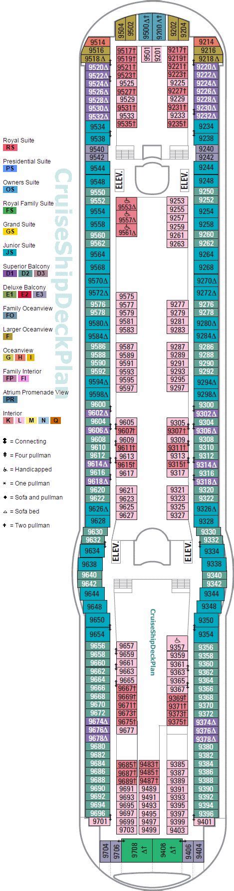 Freedom of the Seas Deck Plan | Freedom of the seas, Deck plans ...